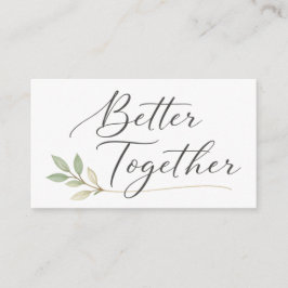 Romantisches handgeschriebenes Liebeszitat-Design Begleitkarte