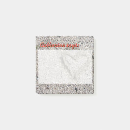 Romantisches Herz in Sand mit eigenem Text Post-it Klebezettel