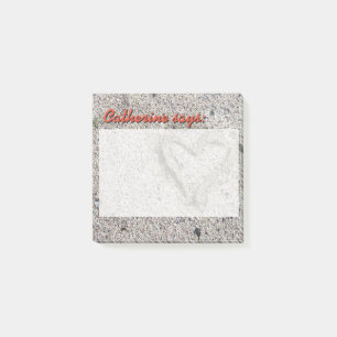 Romantisches Herz in Sand mit eigenem Text Post-it Klebezettel