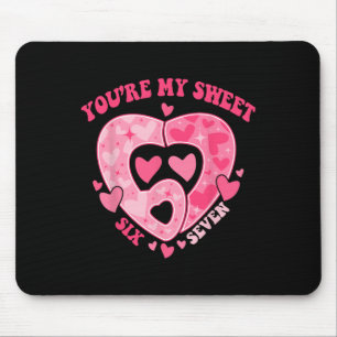 Romantisches Herz Muster Sweet Six Seven Valentins Mousepad