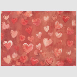 Romantisches Herzinfarktpapier Seidenpapier