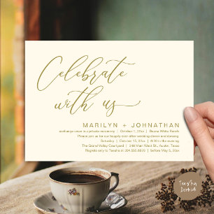 Romantisches Hochzeitsessen Party, Feiern Sie mit Einladung