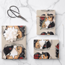 Romantisches Hochzeitspaar in der Liebe