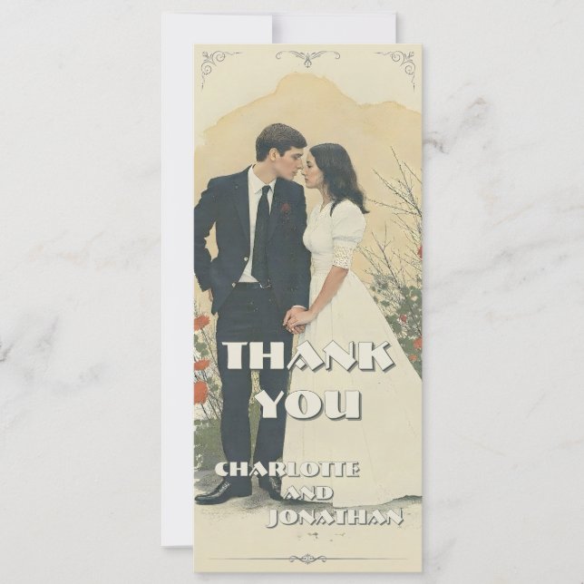 Romantisches Jahrgang Hochzeit (Vorderseite)