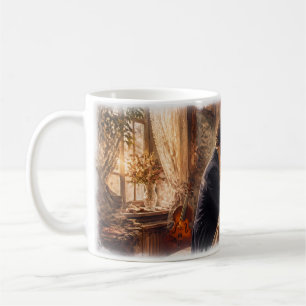 Romantisches Klavierzimmer-Paar Vintage-Musik-Tass Kaffeetasse
