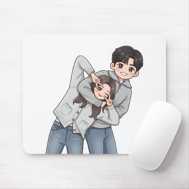 Romantisches Koreanisches Drama Süße Geste eines P Mousepad (Mit Mouse)