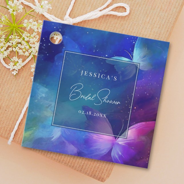 Romantisches Leben im Brautparty der Schmetterling Geschenkanhänger (Von Creator hochgeladen)