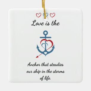 Romantisches Liebe Gedicht Modernes Valentinin Keramikornament