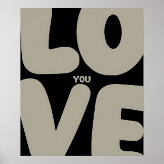 Romantisches Liebesposter Moderne minimalistische Poster