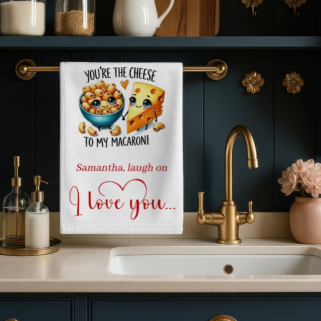 Romantisches lustiges Lebensmittel Valentinstag Kü Geschirrtuch (Romantic Funny Food Valentine Kitchen Towel)