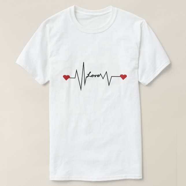 Romantisches & minimalistisches Design T-Shirt (Design vorne)