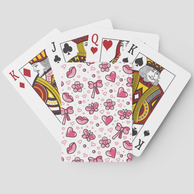 romantisches Muster Spielkarten (Rückseite)