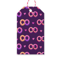 Romantisches nahtloses Muster mit Herz und Hochzei