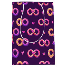 Romantisches nahtloses Muster mit Herz und Hochzei