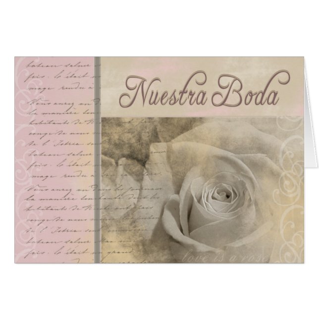 Romantisches Nuestra Boda (Vorderseite (Horizontal))