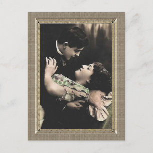 Romantisches Paar - eine und einzige Liebe Postkarte