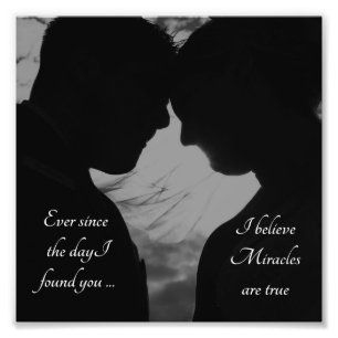 Romantisches Paar Ich liebe Dich Foto Druck