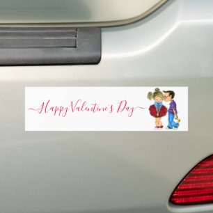 Romantisches Paar Liebe Valentinstag Kuss Sticker Autoaufkleber