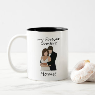 Romantisches Paar Meine Immerwährende Komfort Zuha Zweifarbige Tasse
