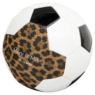 Romantisches Paar Name Datum Hochzeit Fußball Gesc
