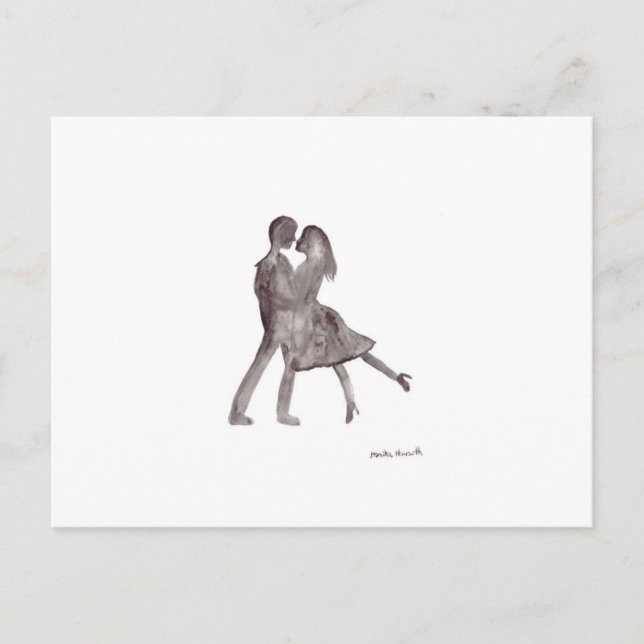Romantisches Paar Postkarte (Vorderseite)