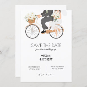 Romantisches Paar Reiten Save The Date