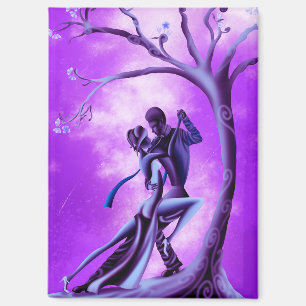 Romantisches Paar tanzt den Tango Magnet