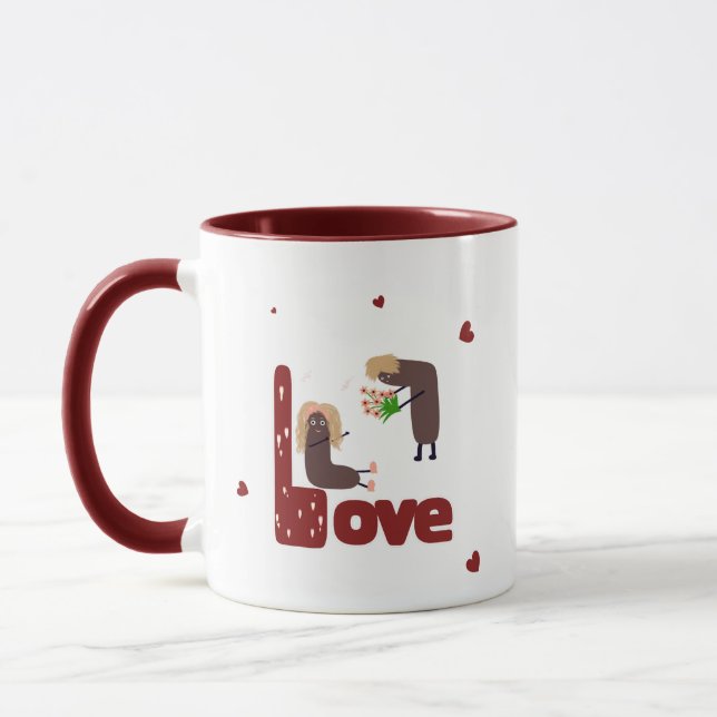 Romantisches Paar Tasse (Links)