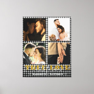 Romantisches Paar True Love 4 Foto & Zitat Leinwanddruck