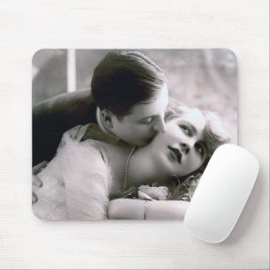 Romantisches Paar Vintage Retro-Foto Elegante Lieb Mousepad