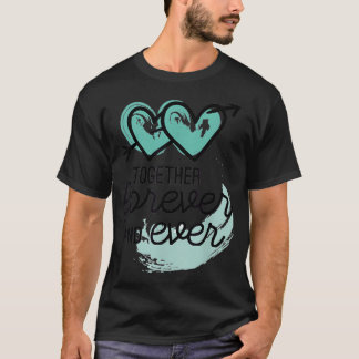 Romantisches Paar Zusammen Für Immer Valentinstag T-Shirt