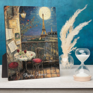 Romantisches Paris Frankreich Eiffelturm Illustrat Fotoplatte