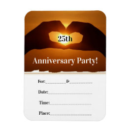 Romantisches Party zum Jahrestag Magnet