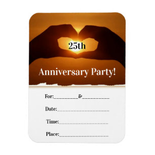 Romantisches Party zum Jahrestag Magnet
