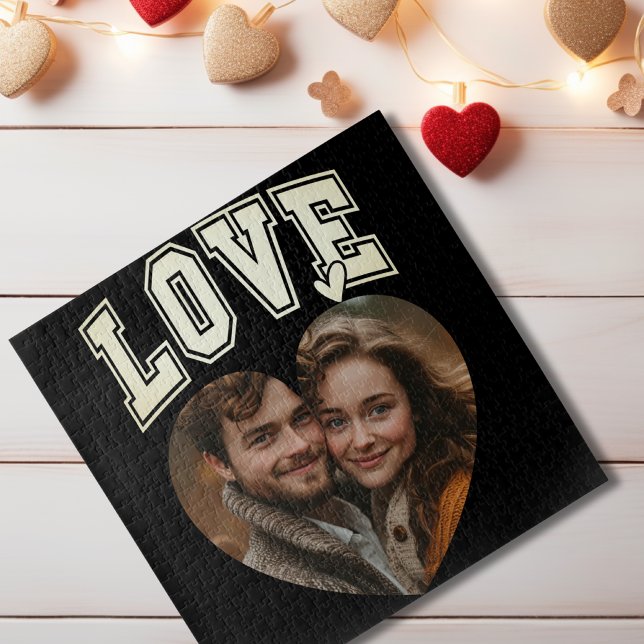 Romantisches Personalisiertes Foto Valentine Puzzle (Romantic Personalized Photo Valentines Jigsaw Puzzle)