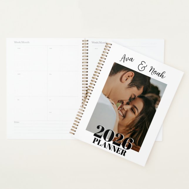 Romantisches personalisiertes Paar-Foto-Geschenk 2 Planer (Anzeige)