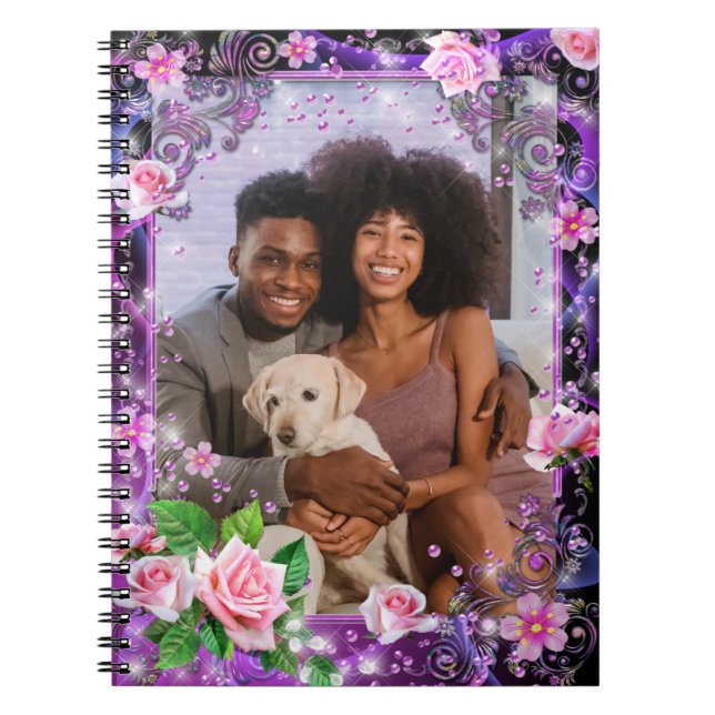 Romantisches Personalisiertes SpiralNotebook Notizblock (Vorderseite)