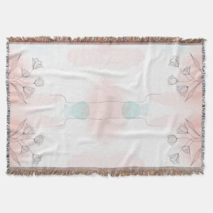 Romantisches Pink Watercolor Floral Dopp Kit - ele Decke