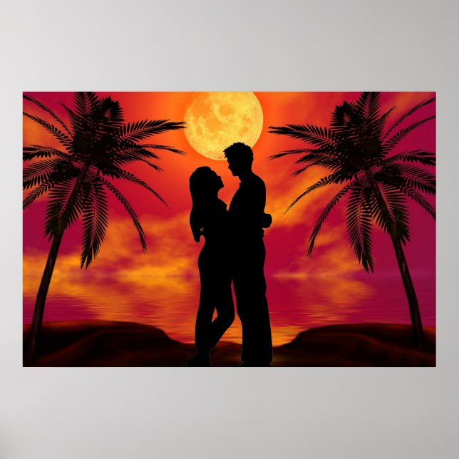 Romantisches Poster (Vorne)