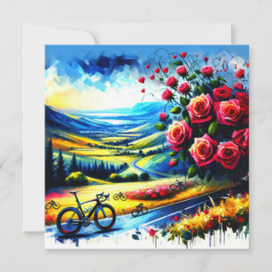 Romantisches Radfahrkissen Valentinstag Geschenk f Feiertagskarte