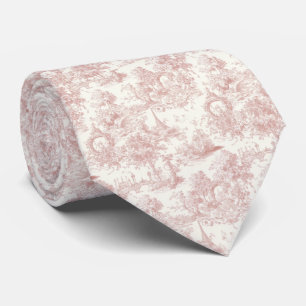 Romantisches rosa französisches Toile-Landmuster ( Krawatte