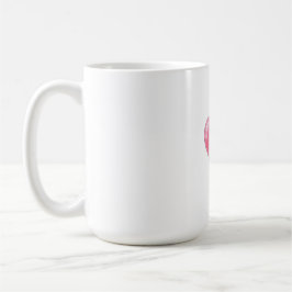 Romantisches rosa Herzdesign Kaffeetasse