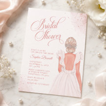 Romantisches Rosa Hochzeitskleid Brautparty