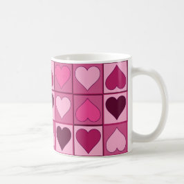 Romantisches Rosa hört auf und ab Tasse
