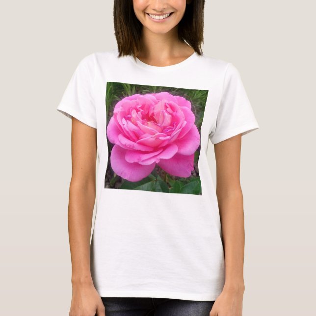 Romantisches Rosa "Leonardo Da Vinci" T-Shirt (Vorderseite)