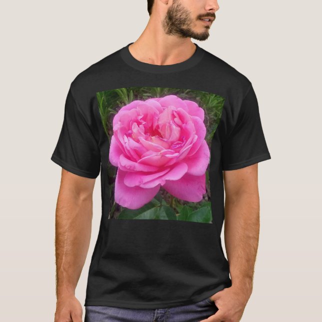 Romantisches Rosa "Leonardo Da Vinci" T-Shirt (Vorderseite)