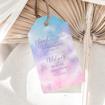 Romantisches Rosa Lila Wolken Brautparty