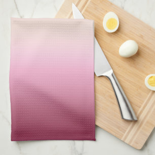 Romantisches Rosa und Hübsches Elfenbein Gradient  Geschirrtuch