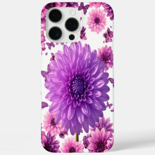 Romantisches Rosafarbenes Florales iPhone 16 Pro Max Hülle