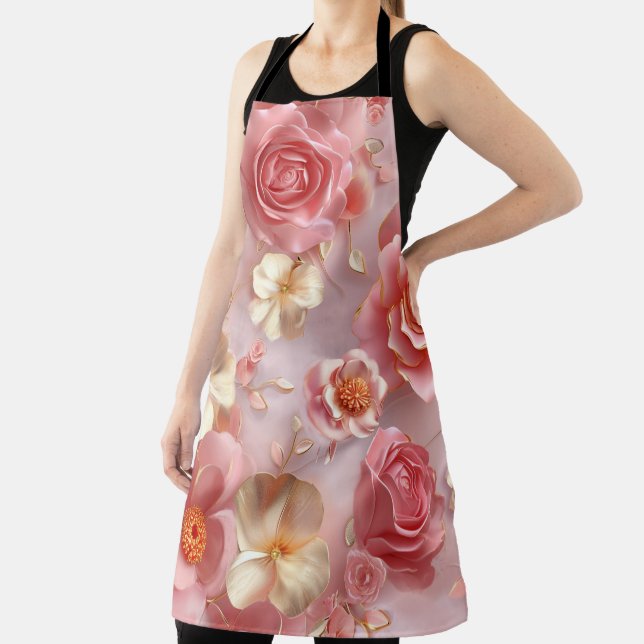 Romantisches Rosenmotif Schürze (InSitu)